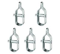 XLWLLNJ 5 Pièces Tendeur Fil Clôture Fixe Outil Serrage Métallique Résistant Pratique Installation Rapide Convient Aux Clôtures Chaîne Élevage Extérieur, 30x105 Mm