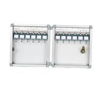 XLWLLNJ Boîte à Clés Coffret à Clés Sécurisé Organisateur de Clés Mural en Alliage d'Aluminium Équipé d'Un Index Personnalisable et Porte-étiquettes Adaptée, Position des 12 touches