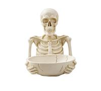 XLWLLNJ Bol à Friandises Effrayant Porte-Bonbons Sur Pied, quelte, Sculpté, Bonbonnière En Forme Mains Squelte
