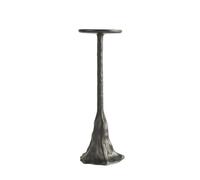 XLWLLNJ Bougeoir en Résine Porte-Bougie Photophore Support Plateau Sculpture Moderne Socle Ondulant Résine Longue Durée Compacte 10x10cm Trou 9cm Adapté, Noir, Grand 10 10 29.5cm
