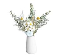 XLWLLNJ Bouquet de Fleurs Séchées pour Vase, Décoration pour Fêtes à La Maison, Composition Florale, Violettes blanches