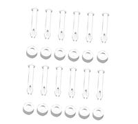 XLWLLNJ Broche Joint Piscine Métal Plastique Broche de Remplacement Accessoires Étanchéité pour Piscine Tubulaire Adaptée Usage Familial Piscine Extérie, Blanc, 12 pièces