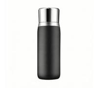 XLWLLNJ Bteille D'infusion Thé 500 Ml Compact Bteille Isotherme Infuseur à Thé Lavable Déplacement à Paroi pr Bureau, Noir