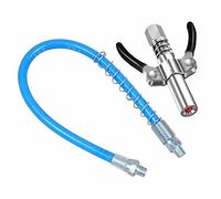 XLWLLNJ Buse avec Adaptateur pour à Embout Résistant avec Double Poignée Tête de Serrage Solide en Acier Inoxydable Accessoires, Buse et Tuyau de 30 cm