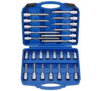 XLWLLNJ Clé Hexagonale à Douille Mallette Embouts Douilles Cliquet Compartiments Dédiés Fermeture Métal Résistante Adaptée pour Travaux Atelier Réparations Auto Aménagement Maison Garage