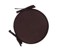 XLWLLNJ Coussin Rond Chaise Cercle Rembourrage Doux Polyester Lavable Attaches Pratiques Adapté Salon Terrasse Auto Restaurant Maison Diamètre, Café Noir