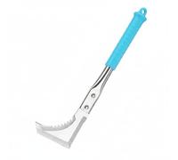 XLWLLNJ Désherbeur de Fentes Main Outil Désherbage Grattoir Joints INOX Forme L Ergonomique Construction Acier Cercle Manche Bois pour Cours Allées , Désherbage Amélioré