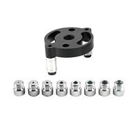 XLWLLNJ Gabarit de Perçage Autocentrant Vertical Kit Gabarit de Cheville Guide de Perçage pour Bois Réglable pour Planches Multiples Alliage D'Aluminium Utili, Noir, 8