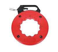 XLWLLNJ Guide-câble Électrique Tire-fils Dérouleur Ruban Passe-fil Outil Électricien en Acier et pour Passage Dans Conduits et, Bobine De Tirage De Câble Rouge Avec Poignée Noire, Modèle FS1320