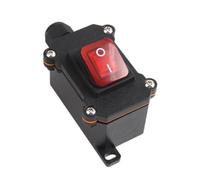 XLWLLNJ Interrupteur Étanche Coupe-circuit à Mi-ligne Haute Puissance Bouton Poussoir Boîtier Résistant Électrique Installation Facile Convient Aux, lumière rouge