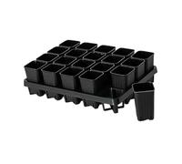 XLWLLNJ Jardinière Plateau de Démarrage Pot Rectangulaire Bac à Fleurs en Plastique PP Léger pour Usage Intérieur Extérieur Adaptée pour L'Entrée Le Pont et, Grille 20