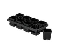 XLWLLNJ Jardinière Plateau de Démarrage Pot Rectangulaire Bac à Fleurs en Plastique PP Léger pour Usage Intérieur Extérieur Adaptée pour L'Entrée Le Pont et, 8 Grille