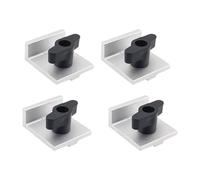 XLWLLNJ Kit de 4 Butées Courtes, Bloc de Butée en Alliage D'aluminium, Butée Basse Universelle pour Gabarits de Fraisage