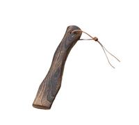 XLWLLNJ Manche de en Bois Poignée Bois Robuste Remplacement Poignée Manche Court avec Sangle Cuir Confort Amélioré Installation Rapide pour Campin, 26x3.8x1.3cm