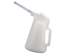 XLWLLNJ Pichet à Huile avec Poignée Ergonomique Récipient Gradué Doté d'un Bec Verseur Souple Couvercle Vissé Pratique et Large Ouverture Fabriqué, 2 L