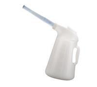 XLWLLNJ Pichet à Huile avec Poignée Ergonomique Récipient Gradué Doté d'un Bec Verseur Souple Couvercle Vissé Pratique et Large Ouverture Fabriqué, 5 L