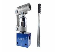 XLWLLNJ Pompe Hydraulique Manuelle Pompe à Pression Pompe à Main Actionneur Hydraulique Dispositif de Test Compacte et en Acier, Pompe Manuelle Avec Bloc De Valve Tubulaire 3/8 Et Levier De Pression