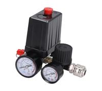 XLWLLNJ Pression Valves Switch Air Compresseur Régulateur Contrôle Interrupteur Réducteur Métal Pièces Fonction Universelle Installation Sans Outil Compatible, 15cmx10cm