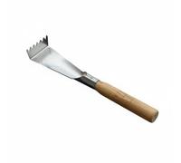 XLWLLNJ Râteau de Jardinage Main Outil Terrassement Pelle Main Sarcloir Terre en Acier Inoxydable avec Manche Bois Lisse Prise Confortable pour Moins de, Râteau 7 Dents