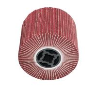 XLWLLNJ Roue de Polissage et de Brunissage, Tambour à Brosse Métallique à Lamelles, Roue à Lamelles Haute Performance pour Ponceuse à Aluminium, Rouge grain 320