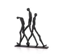 XLWLLNJ Sculpture d'art Abstrait Statue Moderne Figurine Nordique Aériennes Structure Ouverte Base Rectangulaire Métal Aluminium Touche Artistique Adaptée au Salon Bibliothèque