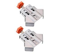 XLWLLNJ Serre-joint D'angle pour Le Travail Du Bois, équerre à Angle Droit (90°), Serrage Fixe, Acier Inoxydable, pour Le Travail Du Bois, Le Soudage D, 2 pièces de forme ouverte