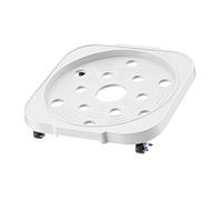 XLWLLNJ Support de Bouteille de Mobile avec Quatre roulettes, en Polypropylène pour Une Stabilité Optimale. Convient à Un Usage Domestique et Utilitaire, Blanc