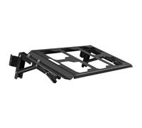 XLWLLNJ Table de Travail Pliable avec Rangement Latéral, Gain de Place, Noire, Portable, Support D'établi
