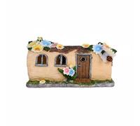 XLWLLNJ Veilleuse en Résine Lampe Solaire de, Maison De Fée En Forme De Souche D Arbre Avec Abeille