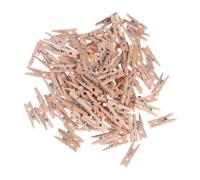 Xm 100 Pièces Bois Naturel Artisanat 2.5cm Pinces À Linge En Bois Vêtements Chevilles Épingles Décoration De La Maison Photo Clip Décoration Murale Artisanat A35