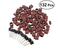 Xm 132 Pcs Délicat Papier De Verre Cercle Outils Manchon Abrasif - Cylindre Abrasif - Tambour De Poncage - Tambour De Polissage