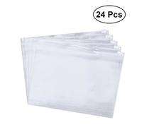 Xm 24 Pcs A5 Polypropylène Snap Bouton Transparent Enveloppe Dossier De Documents Pour Une Utilisation Pochette Porte Document