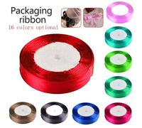 Xm Beau Ruban En Soie Satin 10mm-50mm 25 Mètres Décoration Pour Carte D'invitation De Mariage Décoration De Fête Scrapbooking Fournitures D'emballage