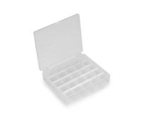 Xm Boîte De Rangement De Bobines De Soie 25 Grilles Boîte De Rangement En Plastique Transparent De Broderie Boîtes De Conteneur Organisateur De Bobines De Soie Bricolage Point De Croix Outils De Coutu