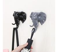 Xm Crochet Mural Pour Porte Ou Vêtement Tête D'éléphant Crochet Pour Porte Ou Vêtement Présentoirs Supports De Rangement Auto-Adhésif Sac Clés Support Collant Décor Créatif