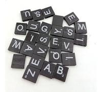 Xm Disques Noirs Découpés Pour Patchwork Lettres En Bois Inachevé 100 Pièces Décoration Pour Artisanat Décoration Bricolage Décor A3