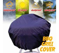 XM Housse pour Barbecue extérieur étanche à la poussière Weber housse pour Barbecue robuste protection contre la pluie Barbecue extérieur rond Barbecue noir 20 \