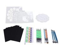 Xm Kit De Peinture De Roche 34 Ensembles De Stylo À Outils De Couleur De Point Ensemble De Combinaison De Bricolage Créatif Outils D'art En Céramique Outils De Peinture