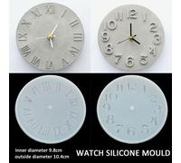 Xm Moules Ciment Béton Silicone Fabrication Artisanale Horloge Moules De Fabrication D'horloges Moules En Plâtre D'argile Pour Fournitures Domestiques 1 Pièce