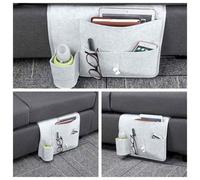 Xm Sac De Rangement De Chevet De Lit En Feutre Organisateur De Lit Sac De Bureau Canapé Télécommande Caddie De Suspension Rangement De Canapé Organisateur De Lit Pochettes De Porte-Lit Maison