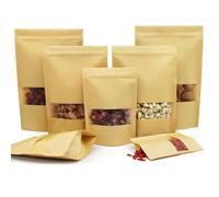 Xm Sacs En Papier Kraft Pour Bonbons 10 Pièces Sachets D'emballage De Mariage Sacs De Shopping Recyclables Pour Aliments Et Pains 4 Tailles Pour Boutique Zip Lock