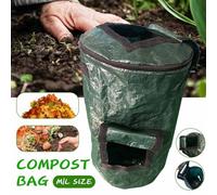 Xm Scellable Déchets Organiques Cuisine Jardin Sac De Compost De L'environnement Pe Tissu Planteur Élimination Des Déchets De Cuisine Organiques Sac De Compost