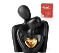 XMGZQ Statuette Couple,Idee Cadeau Couple Amoureux,Figurine Cadeau Mariage,Deco Saint Valentin,Accessoires de Statue Decoration Interieur,Statue et Sculpture en Porcelaine pour Couple Romantique