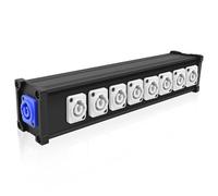 XMSJSIY PowerCon entrée à Sortie 1 à 8 boîte de diviseur de Puissance 8 canaux Multi 1 en 8 connecteur de Sortie PowerCon pour Faisceau d'écran LED, lumière de scène