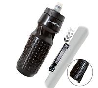 XMTBSTYLE - Bidon Velo - Porte Bidon Velo - Bouteille d´eau vtt - Water Bottle Magnetic - Magnétique Porte Boutelle - Gourde VTT avec Protection De La Tetine - Bidon Eau Sport sans BPA 750ml Noir