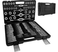 XMTECH 110 pcs. jeu de tarauds M2-M18 jeu de tarauds jeu d'outils de taraudage Fein Gewinde Schneider Bohrer Werkzeug Set