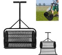 XMTECH épandeur de compost, épandeur de compost épandeur de mousse de tourbe , pour pelouse et jardin, épandeur pour jardin, épandeur de graines multi-usage (Noir-65* 40cm)