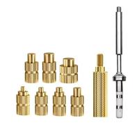 Xnuiasqe Adaptateur de Panne à Souder à Écrou Chauffant pour Fer à Souder TS100/101 Pine64 Pinecil Series, Kits D'Insertion de à Chaud M2-M8