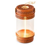 Xnuiasqe Diffuseur D'Huiles Essentielles Électrique Portable sans Eau avec Lumière D'Ambiance Chaude, Réchauffeur D'Huiles en Bois Naturel pour Le Yoga.