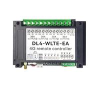 Xnuiasqe pour Ouvre-Porte Contrôlé par Un Contrôleur Intelligent sans 4G LTE, Sortie Relais 30A, Contrôle à Distance par SMS, GSM et Application 4 Canaux.